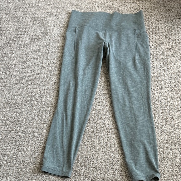 Athleta Pants - Athleta Salutation Stash High-Rise Leggings in Sage Heather